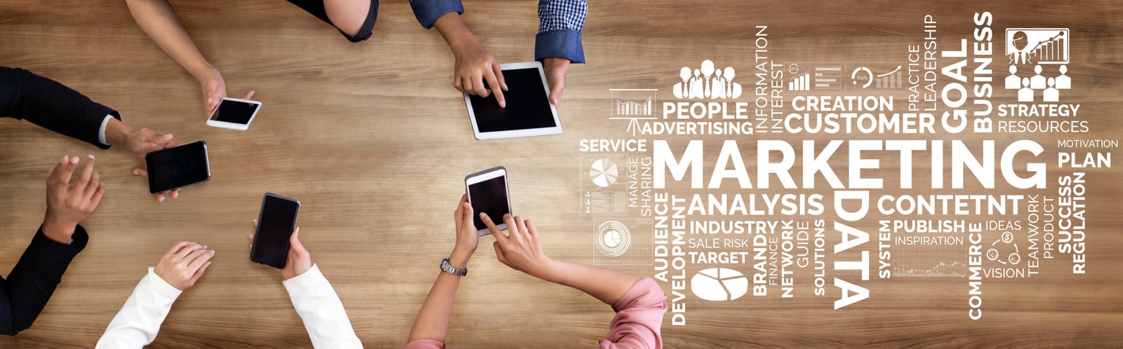 Digital Marketing Technology Solution for Online Business Concept.